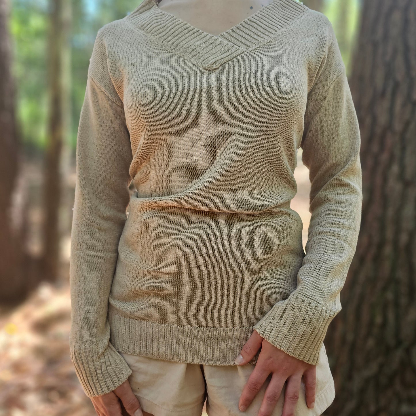 Roze - V-Neck Pullover